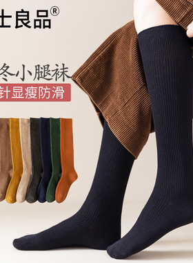 长筒袜女春秋季长袜小腿袜jk显瘦腿秋冬款黑色白色袜子女士高筒袜