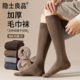长筒袜子男秋冬款 纯棉吸汗防臭纯棉加厚加绒毛巾冬季 保暖小腿长袜