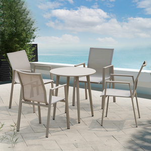 庭院户外桌椅防水茶桌组合花园露天北欧休闲三件套阳台奈雪茶桌椅