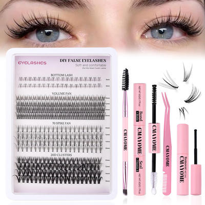 360 clusters slanted flying false eyelashes 5-16mm斜飞假睫毛