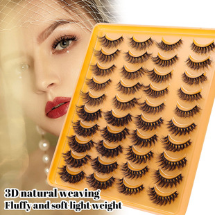 explosive multi false pairs eyelashes fur mink layer