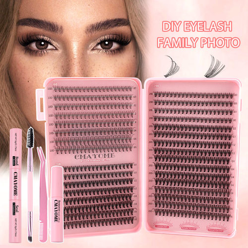 640 single cluster DIY segmented false eyelashes分段假睫毛