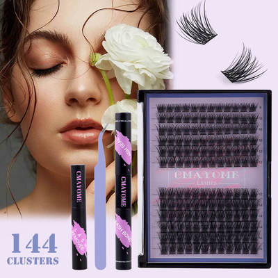 8-16cm DIY144 clusters of thick curled false eyelashes假睫毛