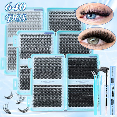 640 Cluster False Eyelash Adhesive Extension Set假睫毛胶水款