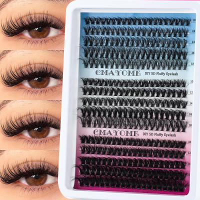 300 Cluster D Curve Mixed False Eyelash Set 10-18m假睫毛套装
