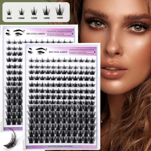 168 clusters segmented natural eyelashes分段式睫毛浓眼睫毛