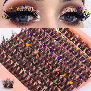 Large capacity false eyelashes segmented single cluster睫毛