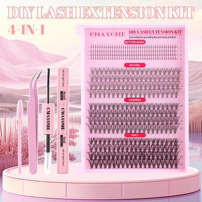 400 naturally curled false eyelashes400簇热熔自然卷翘假睫毛