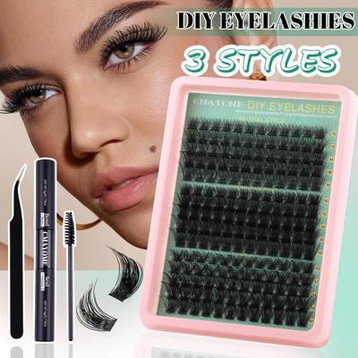 Single cluster BCD curved false eyelash set 10-16mm假睫毛