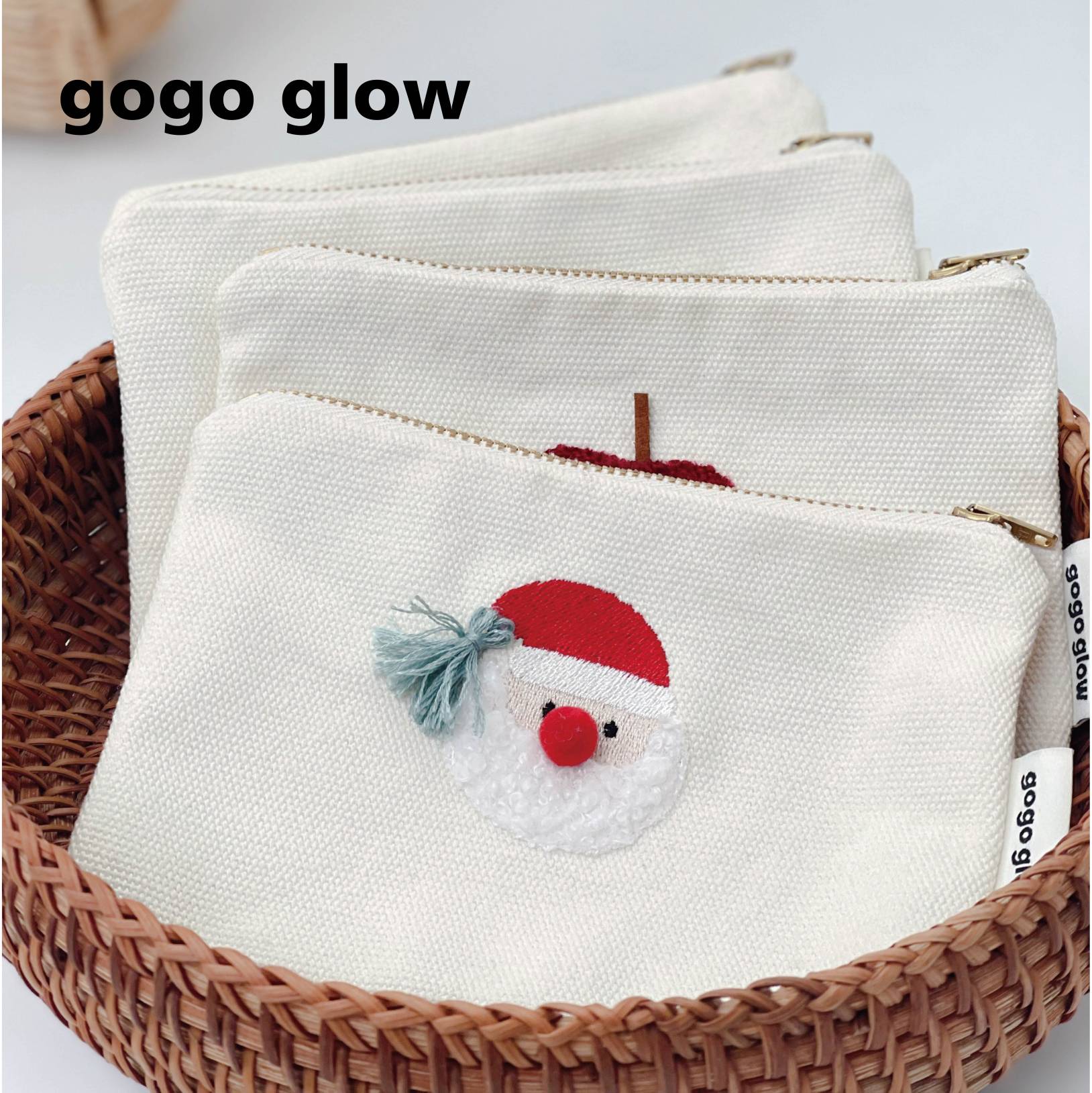 gogo  glow纯手工自制圣诞零钱包柔软小巧便携高级时尚感