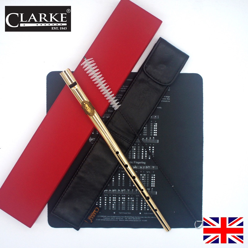 镀金爱尔兰哨笛英国克拉克进口