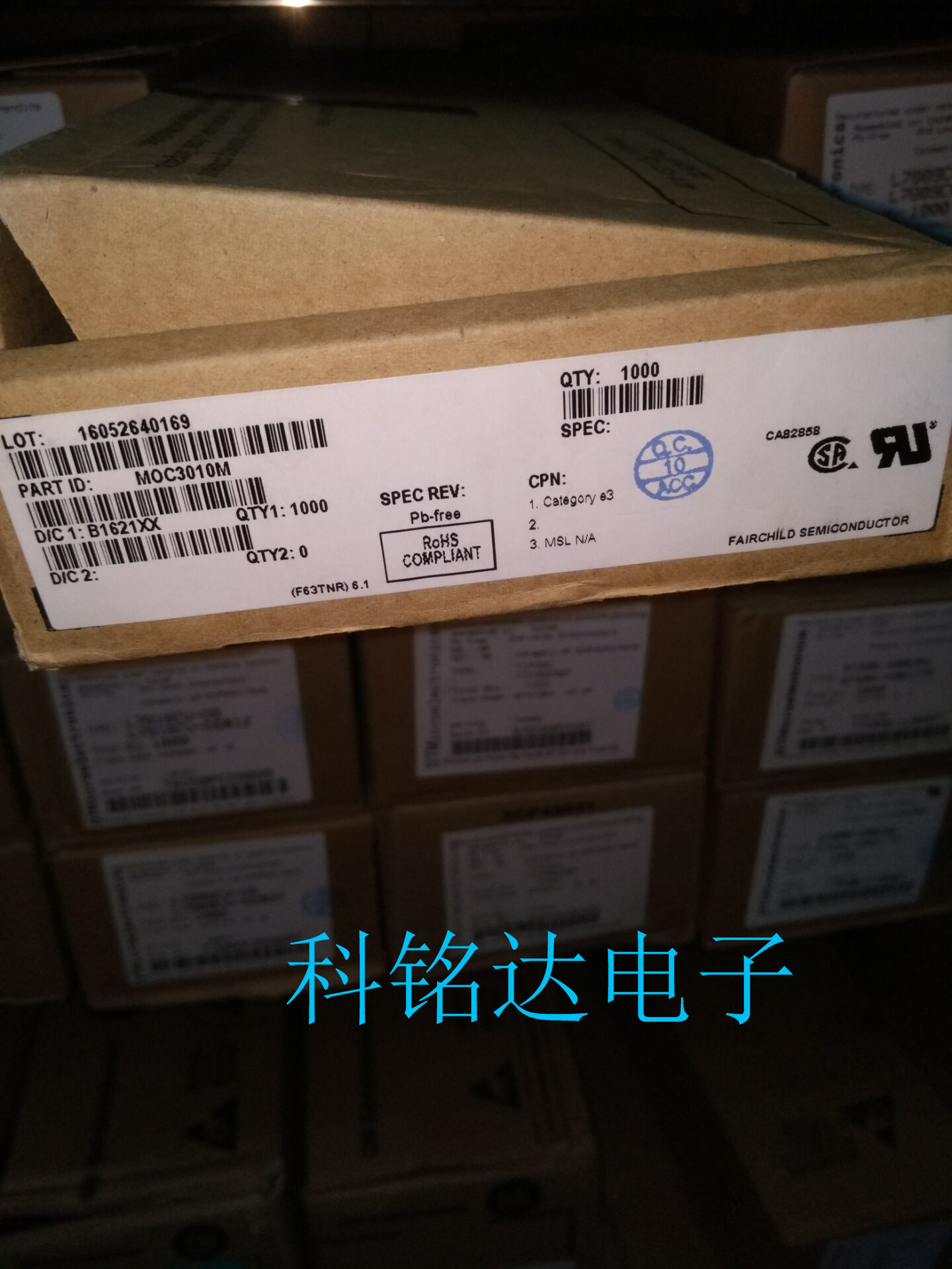 MOC3010M FSC DIP6可控硅光耦 原装进口现货 实物拍摄 假一赔十