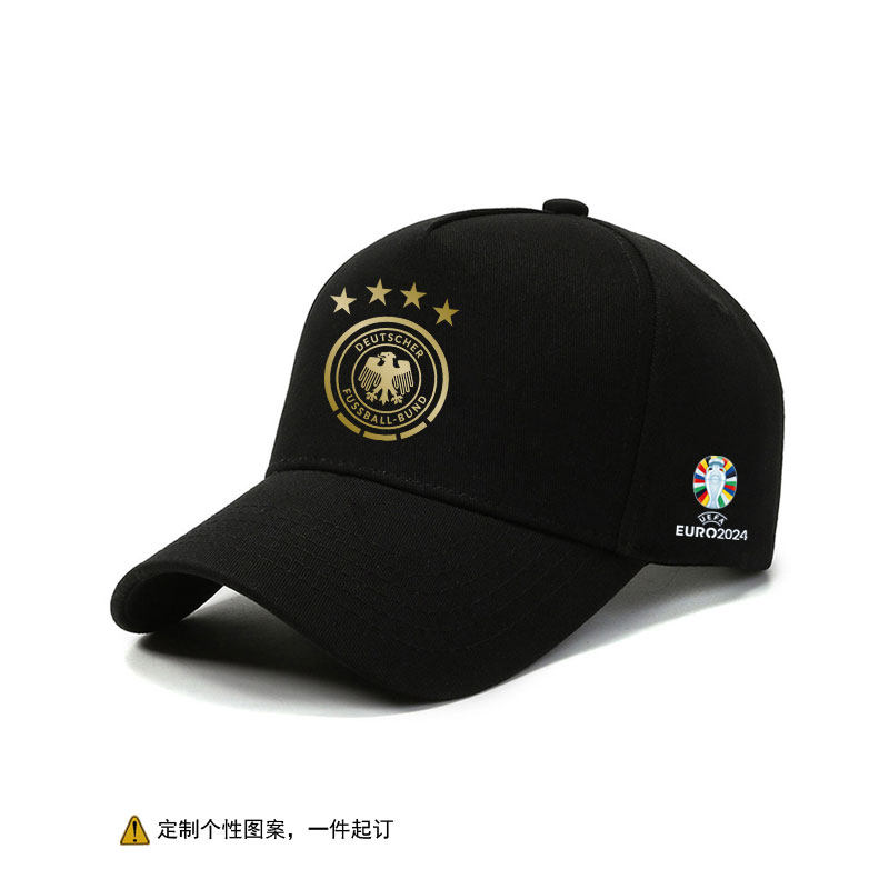 2024德国欧洲杯周边纪念棒球帽男女足球队户外休闲遮阳防晒鸭舌帽