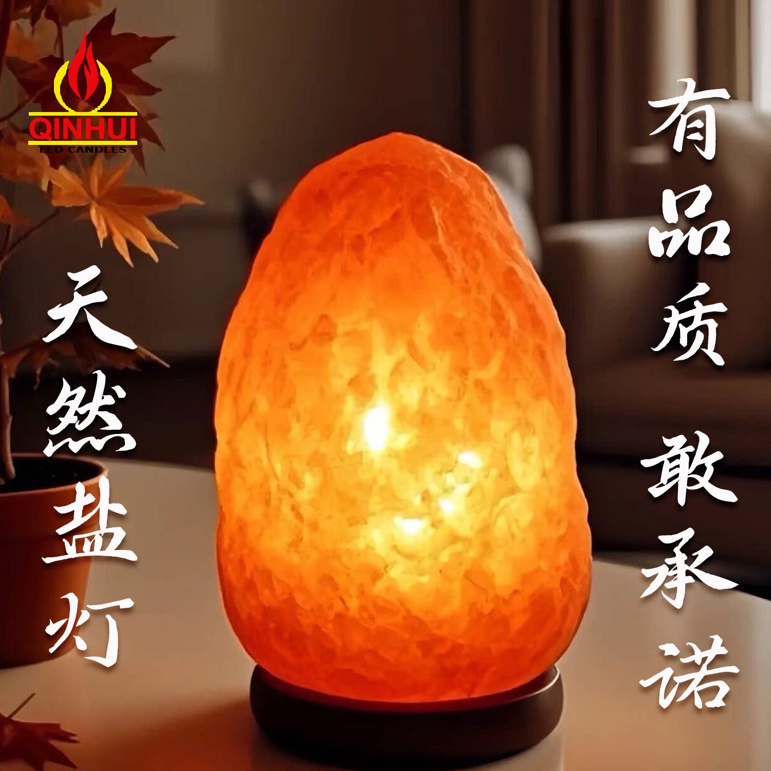 电子盐灯巴基斯坦盐灯喜马拉雅盐灯节庆净化灯客厅装饰小夜灯摆件