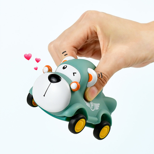 儿童宝宝玩具1一2岁小汽车套装 卡通动物搪胶模型耐摔婴幼儿男女孩