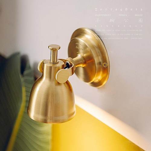 年轮公园黄铜过道装饰射灯镜前灯