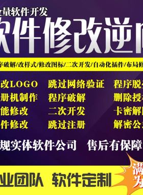 软件修改授权码限制一机卡密电脑exe界面LOGO图标标题程序解源码