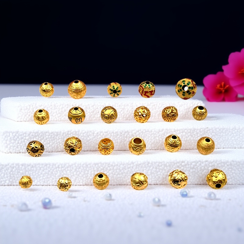 饰品钱币福字箴言祥云手串隔珠