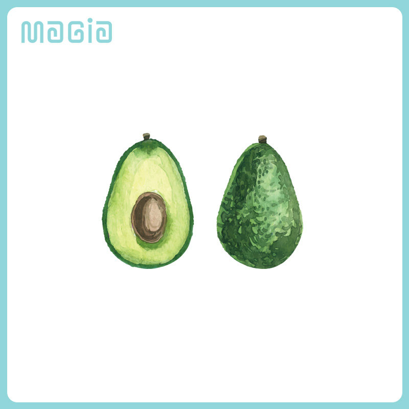 ins原创牛油果纹身贴卡通防水男女持久手指个性水果彩色水印贴纸