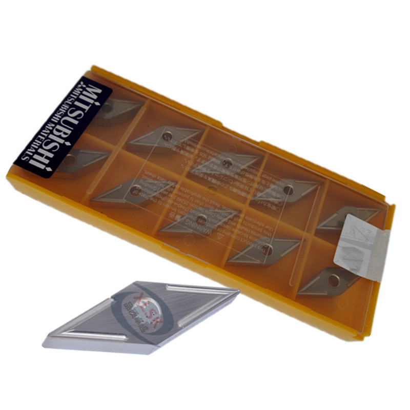 日本三菱刀片数控车床刀具VNMG160404/160408 NX2525金色陶瓷刀片