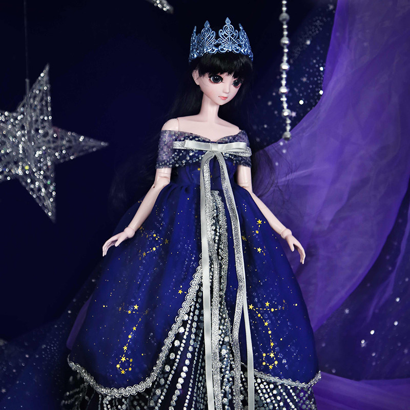 叶罗丽娃娃正品星空星夜洋娃娃女孩仿真玩具娃娃衣服50cm