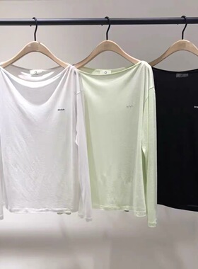 【act系列】正品露肩T恤2026夏新品天丝亚麻轻透MBF2TEE050