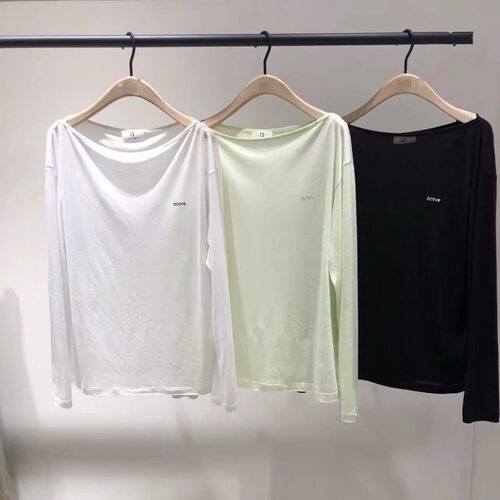 【act系列】正品露肩T恤2026夏新品天丝亚麻轻透MBF2TEE050