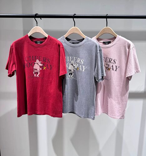 【姆明系列】正品印花T恤2026秋新品酵洗做旧棉质短袖MBF3TEE002