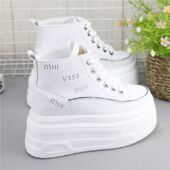 春季 百搭修身 上新 女学生小个子外穿女松糕内增高厚底修身 休闲单鞋