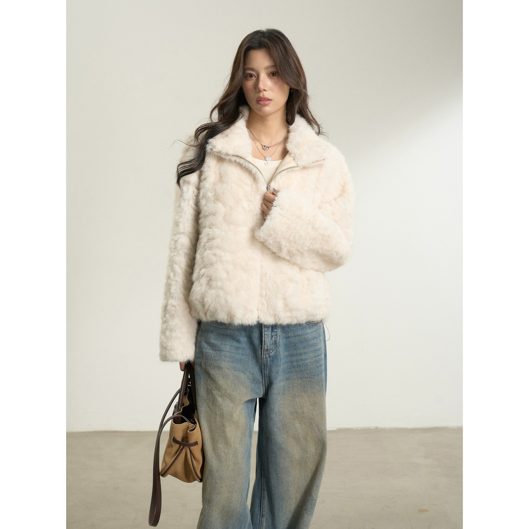 官方立减BESOBER皮草毛毛外套