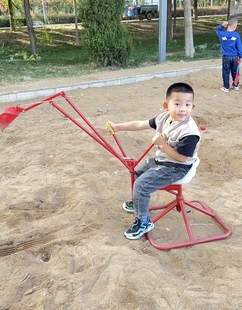 儿童挖掘机挖沙挖土车4-18岁幼儿园玩具游乐场挖掘机可旋转360度