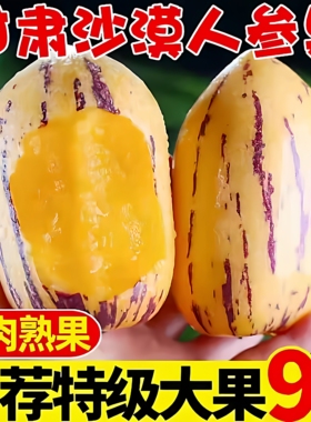 人参果新鲜水果甘肃民勤沙漠特大人生果黄肉低糖孕妇大果当季整箱
