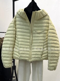 韩国轻薄羽绒服女26秋冬新排骨爆款宽松显瘦连帽卫衣式保暖外套潮