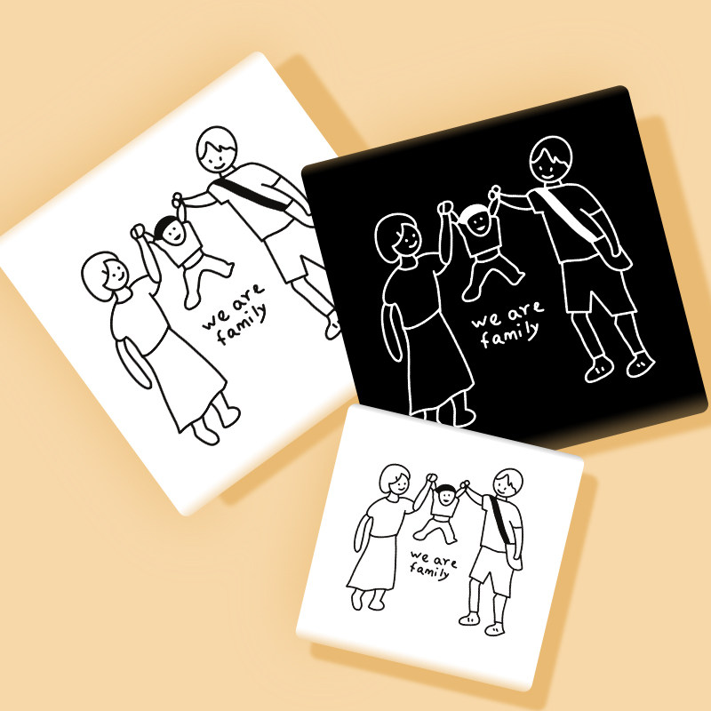 亲子装夏装炸街一家三口t恤暑假出游装短袖创意手牵手全家装体恤