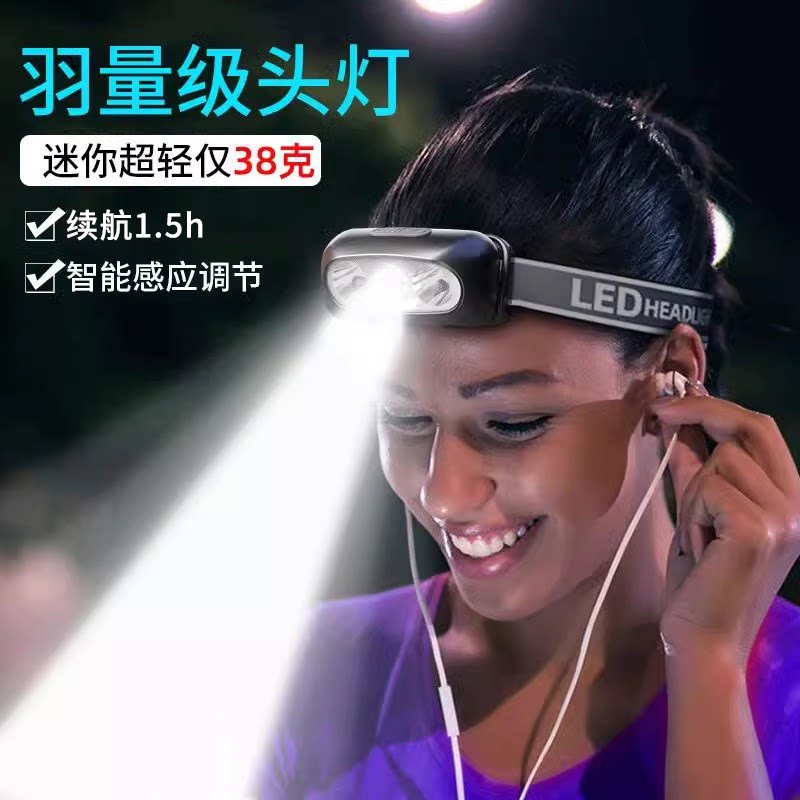 特亮手电筒小型便携式夜钓鱼灯