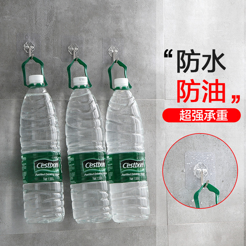 挂钩壁挂式免打孔挂衣钩粘贴吸盘承重无痕钉架强力粘胶粘钩钩子
