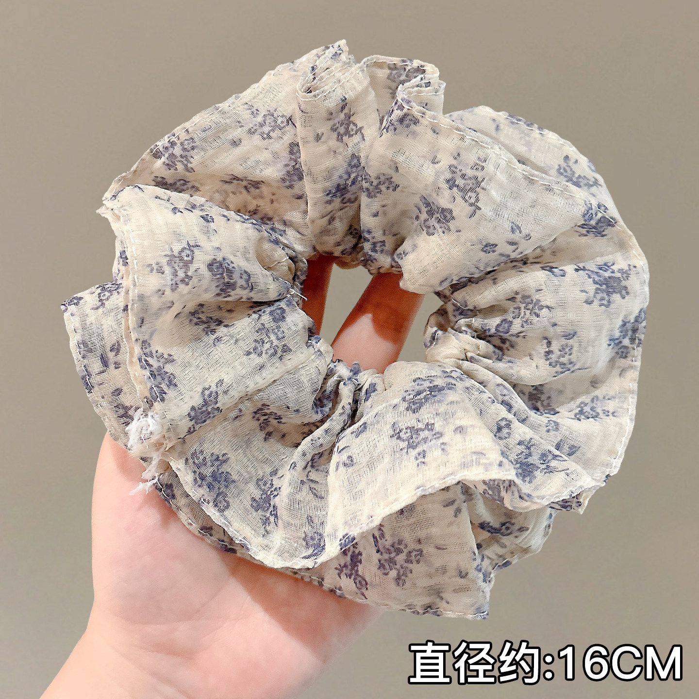 复古碎发大肠发圈女2026新款高级感扎头发皮筋发绳丸子头头花头绳