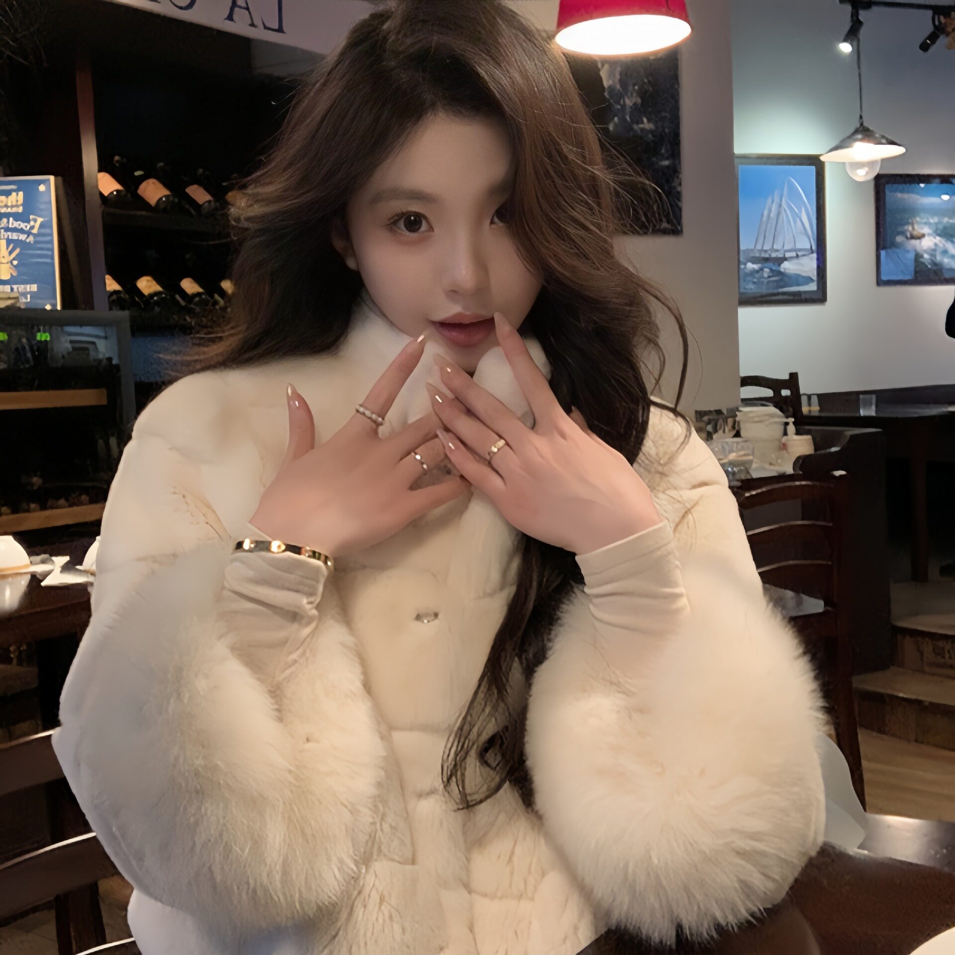 2025新款海宁冬季环保獭兔毛皮草外套女短款立领显瘦狐狸毛年轻款