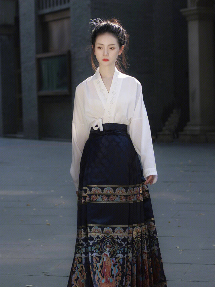 织造司舞法天女汉服女明制织金马面裙春秋款古装夏款古风超仙日常