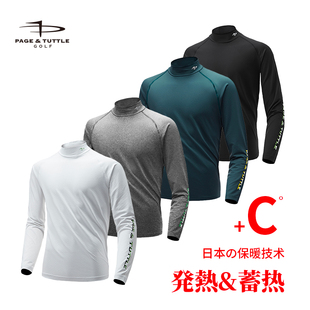 GOLF男装 佩奇塔特高尔夫秋冬长袖 polo衫 男士 T恤加绒保暖打底衫