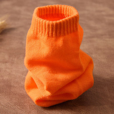 彩色袜子男士春夏款糖果色船袜橘色黄色蓝色红色纯棉潮流低帮短袜