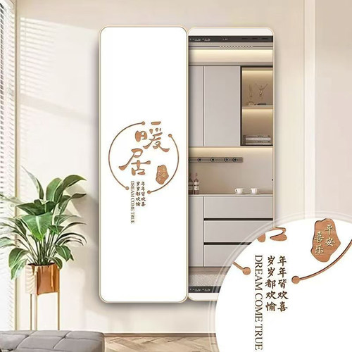 隐藏式装饰画镜子玄关暗藏式穿衣镜全身镜隐形推拉镜装饰镜极简风