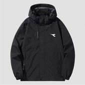 硬壳薄款 2025新款 春秋迪亚多纳户外冲锋衣男士 情侣防水防风女外套