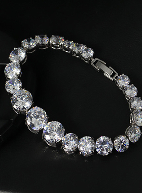 韩国手链水晶日韩欧美锆石大颗粒