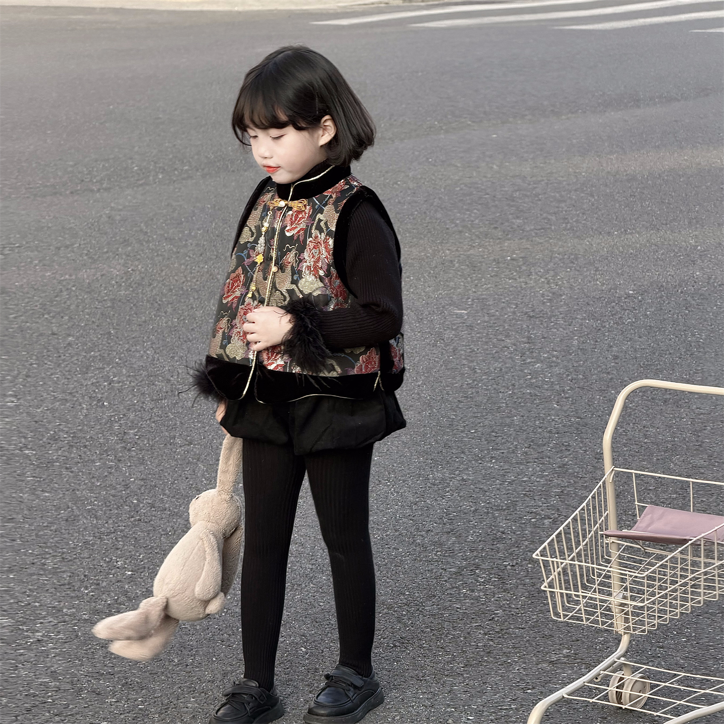 儿童拜年服加厚礼服唐装冬季保暖