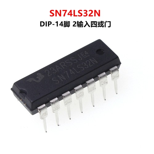 直插式 SN74LS32N 74LS32 HD DIP-14 四组2输入端或门正逻辑电路
