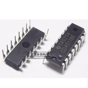 直插 CD4511 CD4511BE DIP-16 锁存解码器驱动器 国产全新