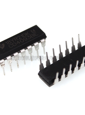 直插  HEF4093 HCF4093 CD4093BE DIP-14 施密特触发器 4093 芯片