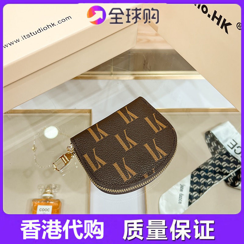 LK真皮女多卡位拉链零钱卡包