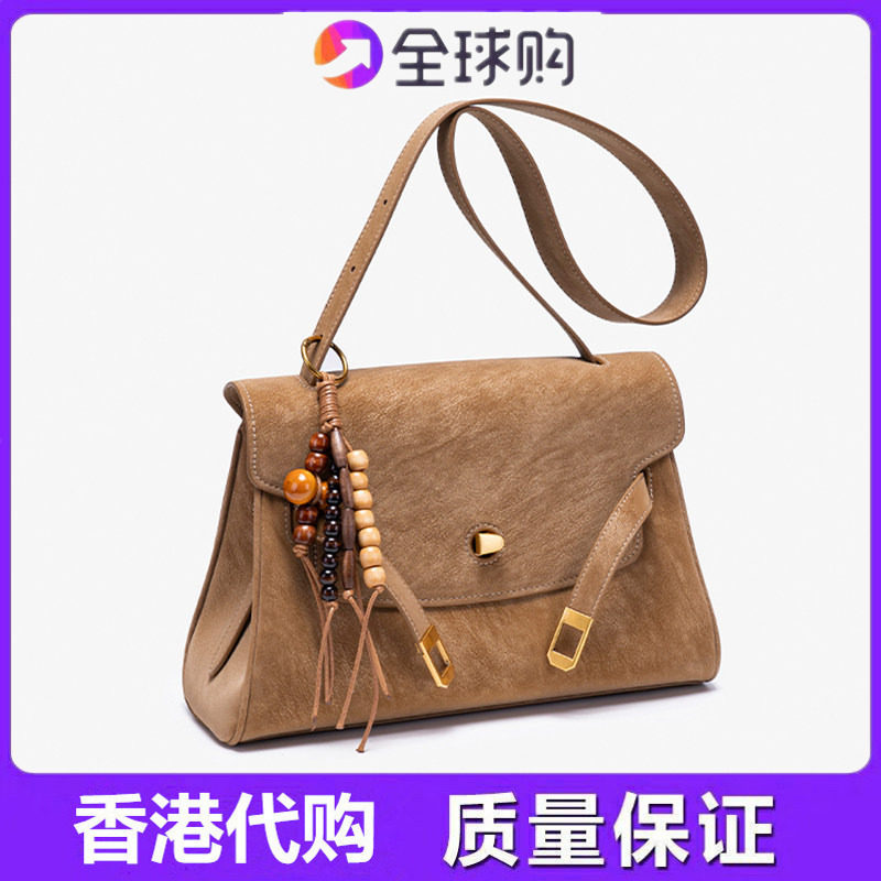 植鞣皮包包2026新款夏季时尚凯莉包女士高级感百搭洋气单肩斜挎包